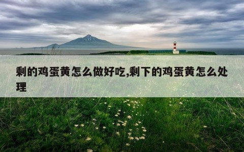 剩的鸡蛋黄怎么做好吃,剩下的鸡蛋黄怎么处理