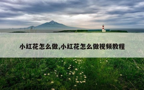 小红花怎么做,小红花怎么做视频教程
