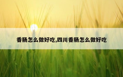 香肠怎么做好吃,四川香肠怎么做好吃