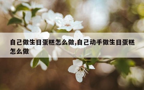 自己做生日蛋糕怎么做,自己动手做生日蛋糕怎么做