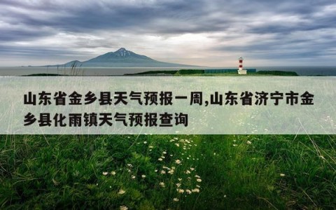 山东省金乡县天气预报一周,山东省济宁市金乡县化雨镇天气预报查询