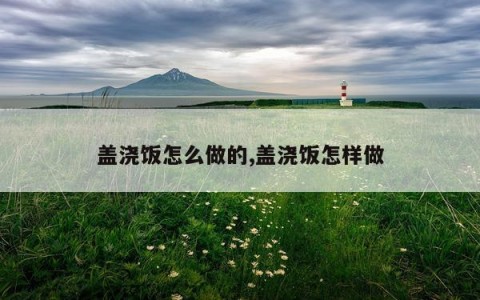 盖浇饭怎么做的,盖浇饭怎样做