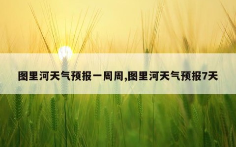 图里河天气预报一周周,图里河天气预报7天