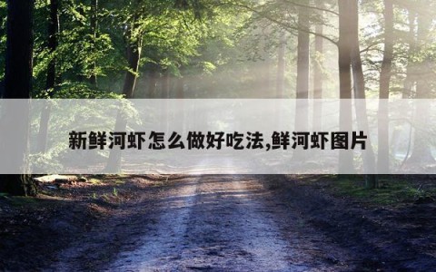 新鲜河虾怎么做好吃法,鲜河虾图片