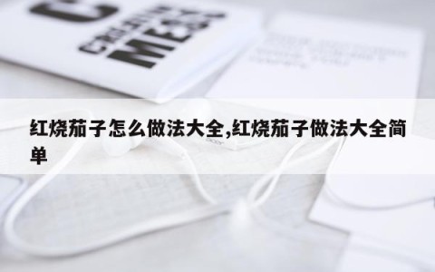 红烧茄子怎么做法大全,红烧茄子做法大全简单