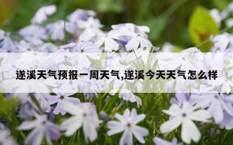 遂溪天气预报一周天气,遂溪今天天气怎么样