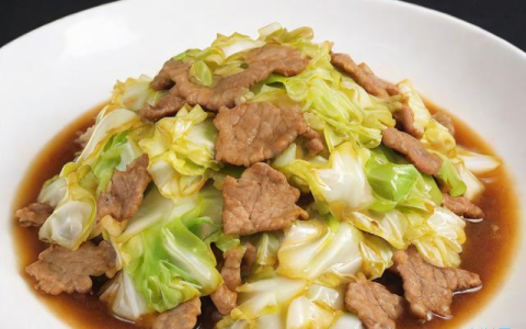 包菜炒肉片怎么做好吃,包菜炒肉的做法