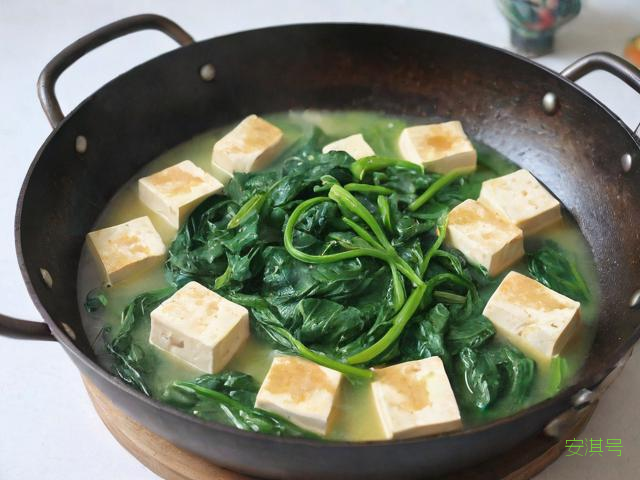 豆腐和菠菜怎么做好吃,豆腐菠菜能在一起做吗