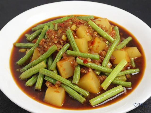 豆角土豆怎么做好吃,土豆芹菜豇豆的酱菜做法